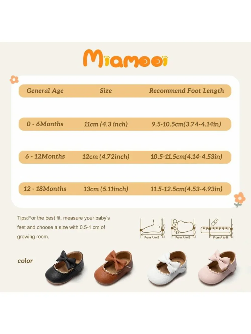 Adorable Infant Baby Girls' Bow Mary Jane Ballet Flats - Perfect First Walkers!